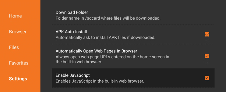 Correct Firestick Settings to download stream channels